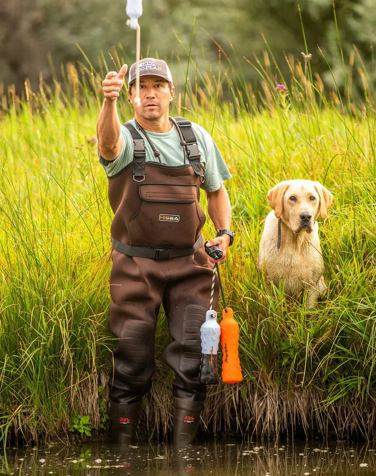 Green Neoprene Fishing Chest Waders for XSY03A image 6