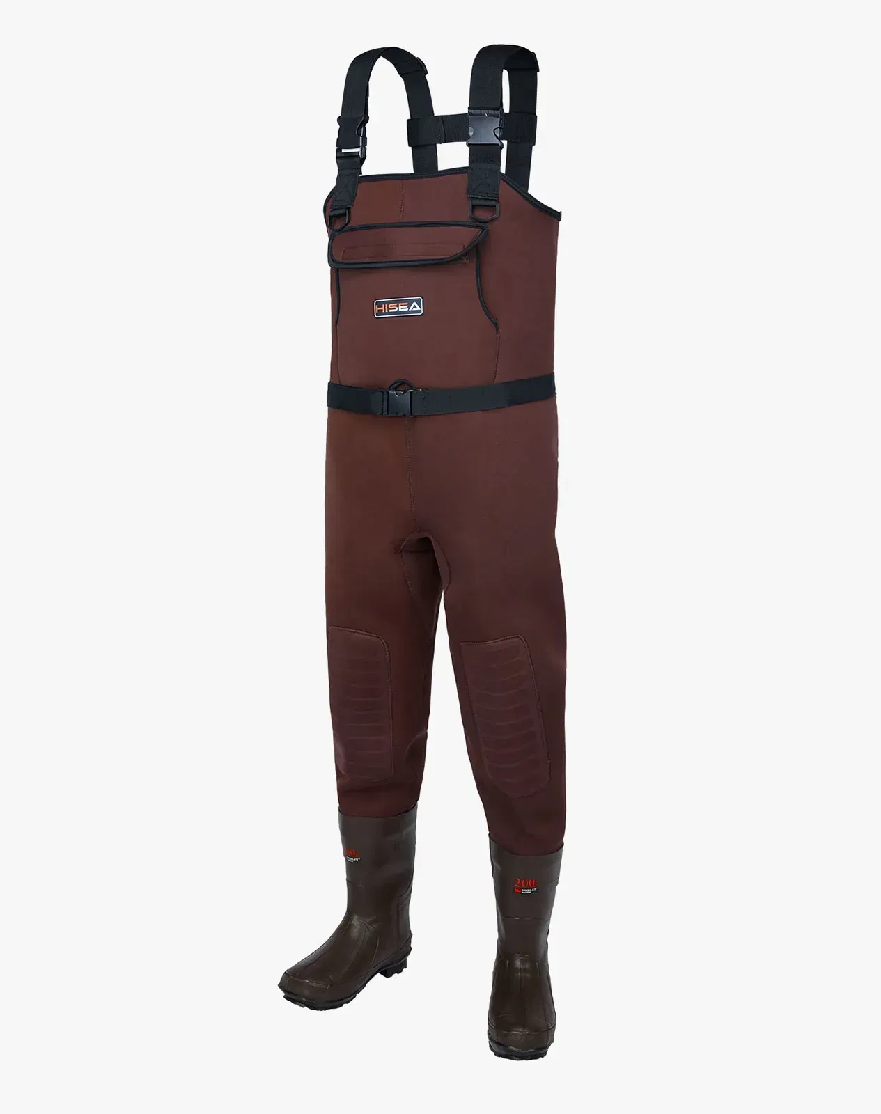 Brown Neoprene Fishing Chest Waders for XSY03ACP image 2