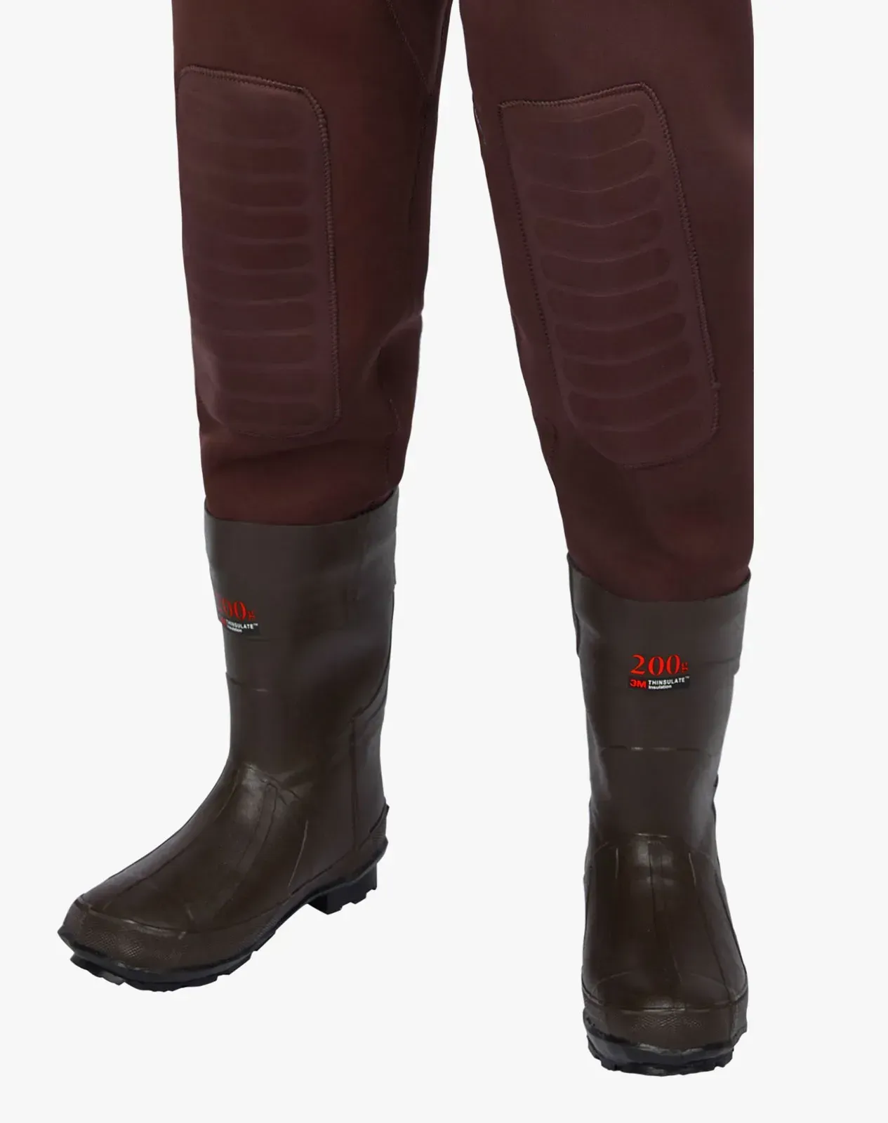 Brown Neoprene Fishing Chest Waders for XSY03ACP image 4