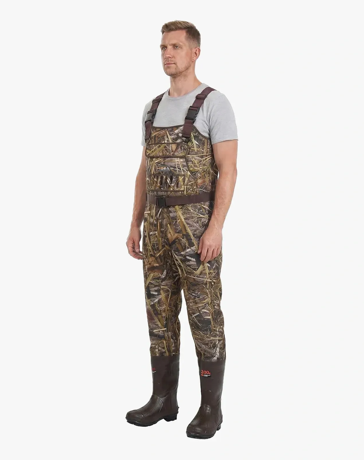 Camouflage Neoprene Fishing Chest Waders for XSY03ACP image 2