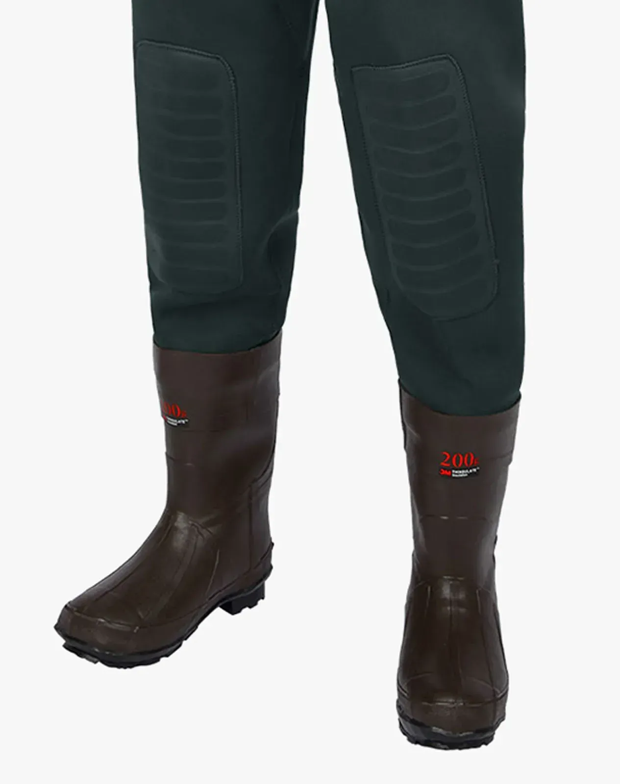 Green Neoprene Fishing Chest Waders for XSY03ACP image 4