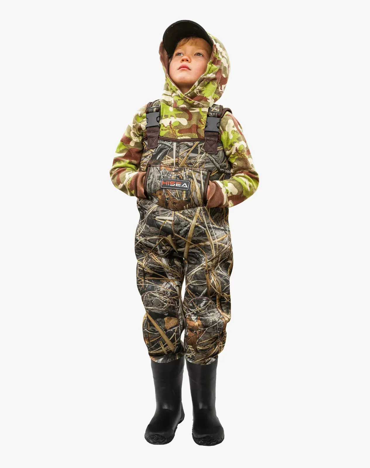 Brown Kids'Neoprene Chest Waders for XSY05TCP image 4