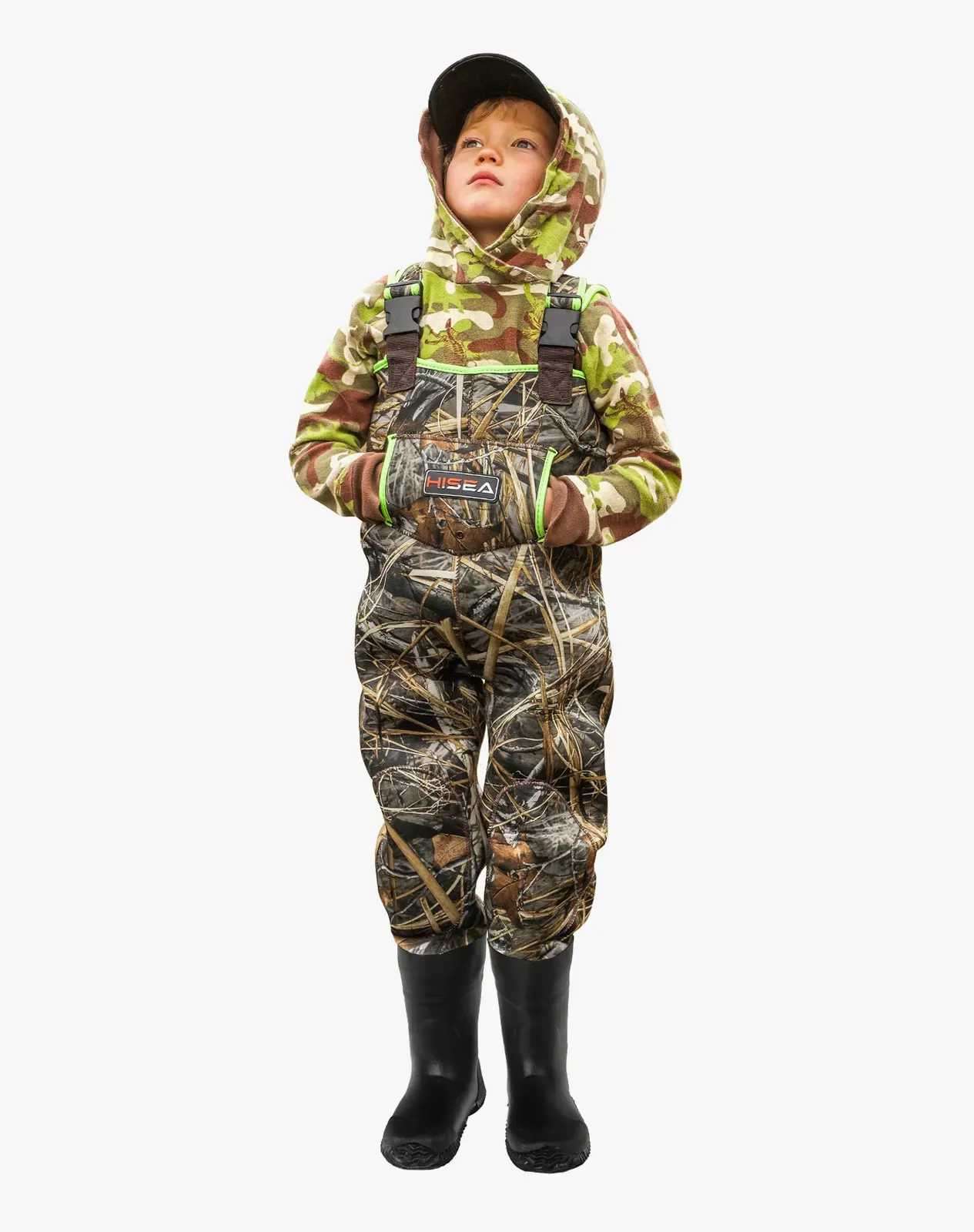 Green Kids'Neoprene Chest Waders for XSY05TCP image 4