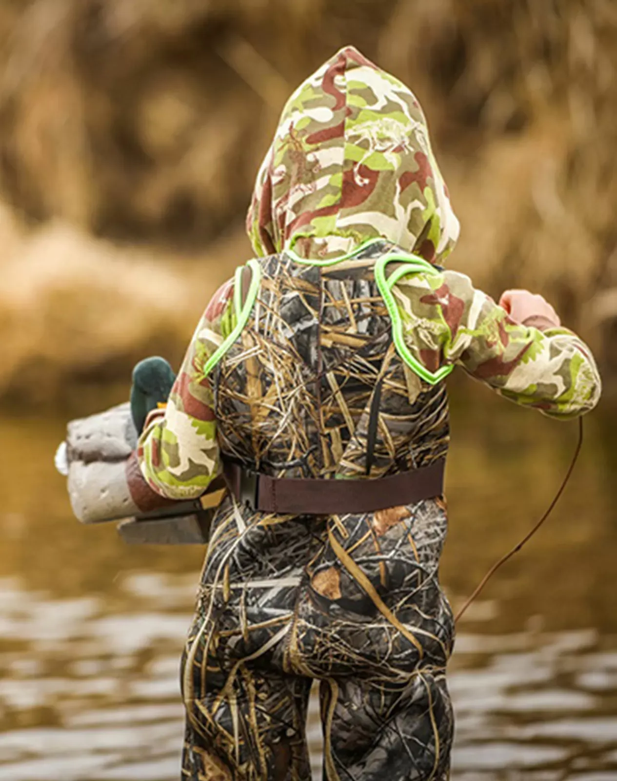 Green Kids'Neoprene Chest Waders for XSY05TCP image 5