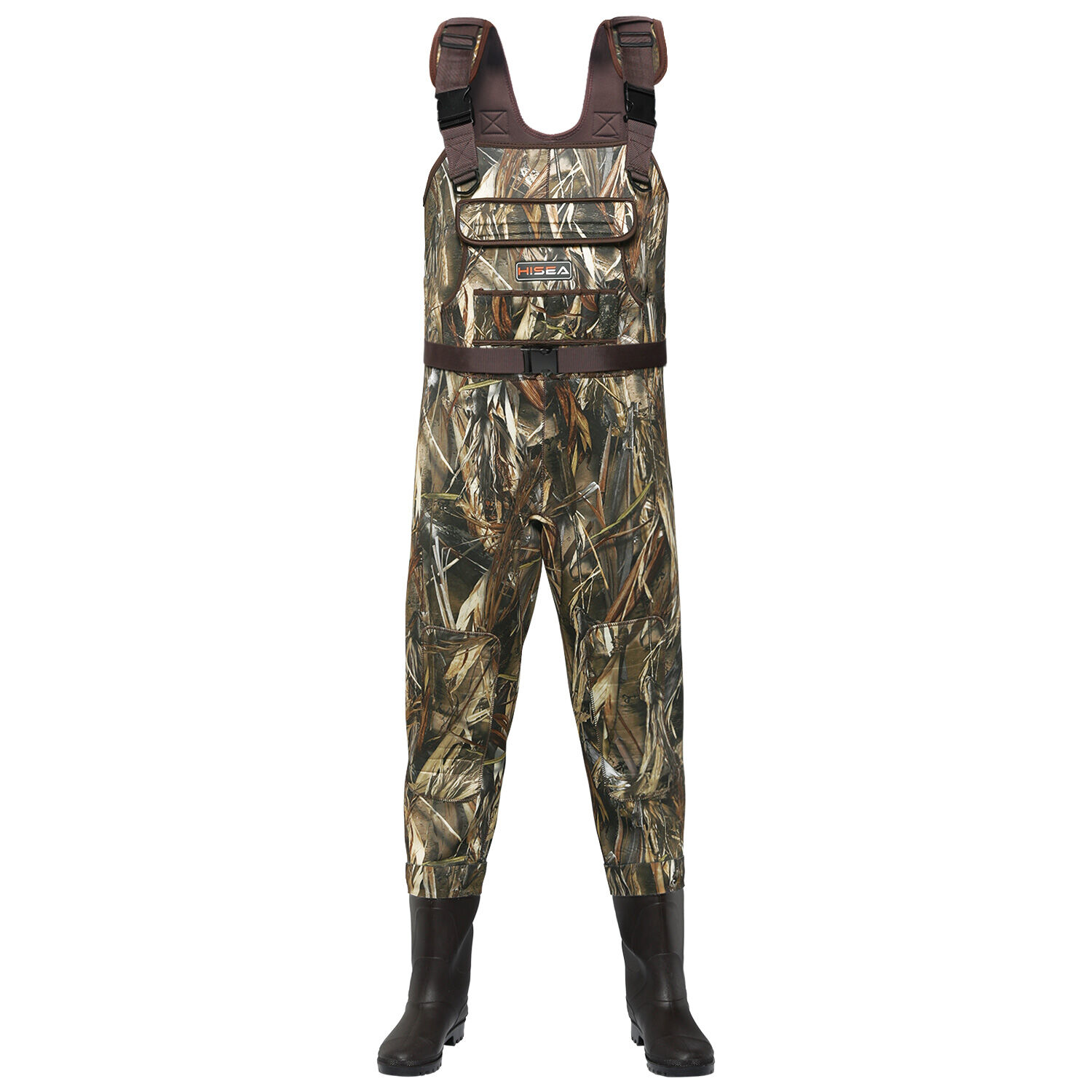 Black 200 Gram Neoprene Hunting Waders for XSY08ACP image 2