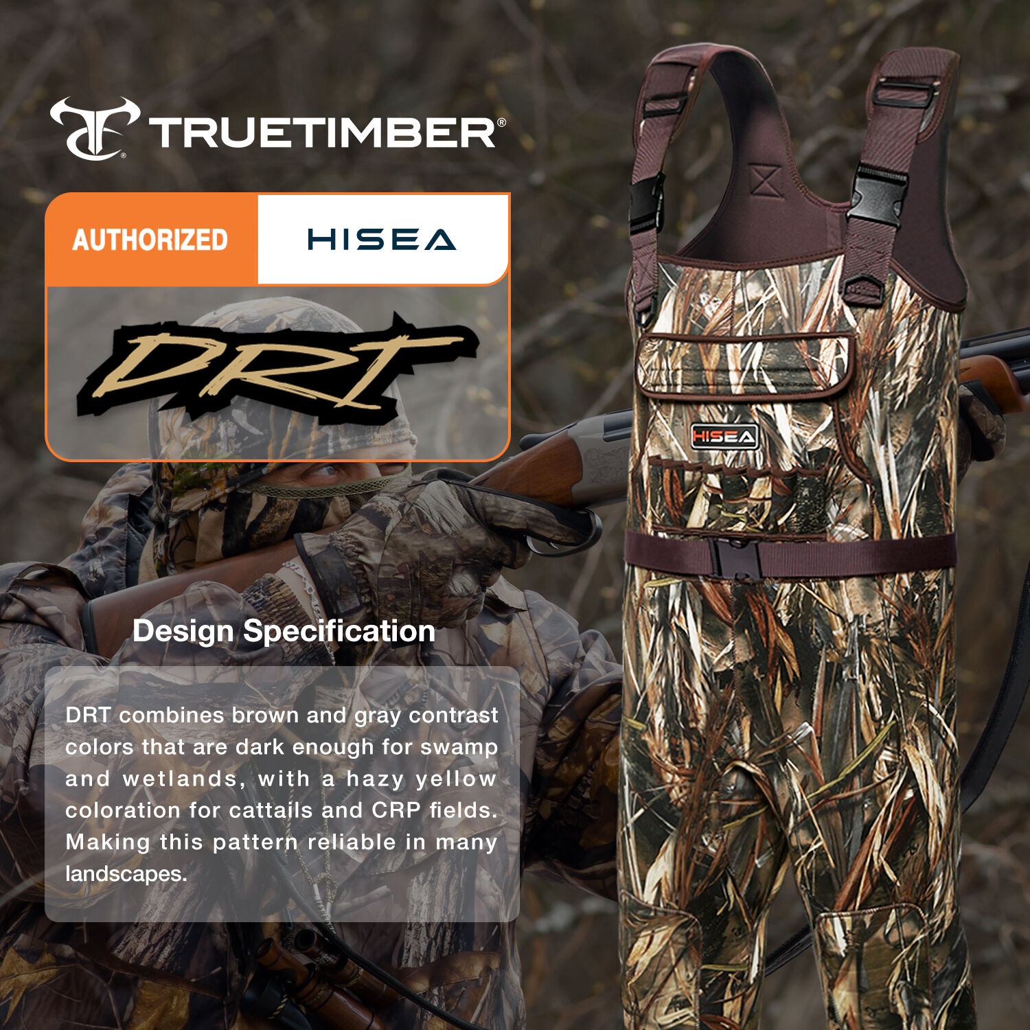 Black 200 Gram Neoprene Hunting Waders for XSY08ACP image 7