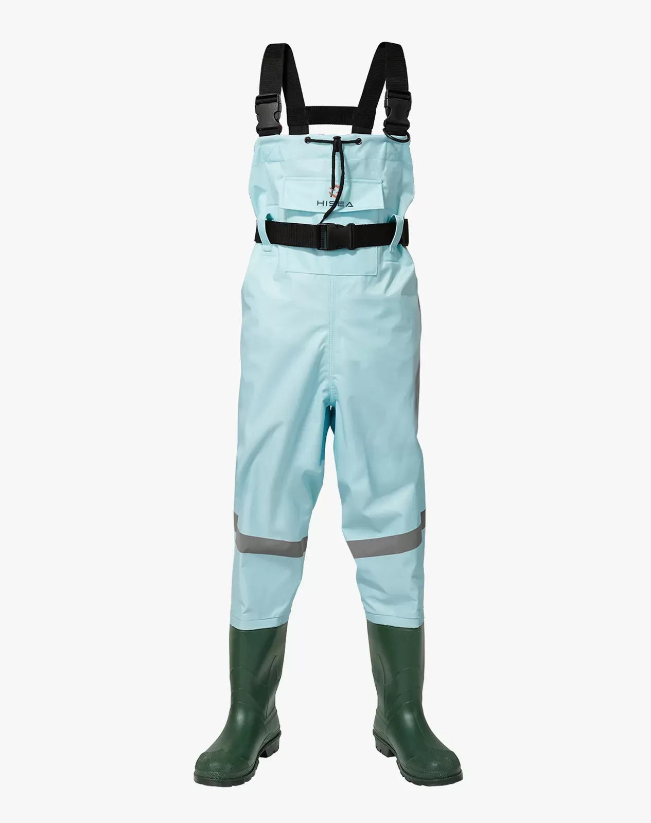 Blue Kids Nylon PVC Chest Waders HISEA
