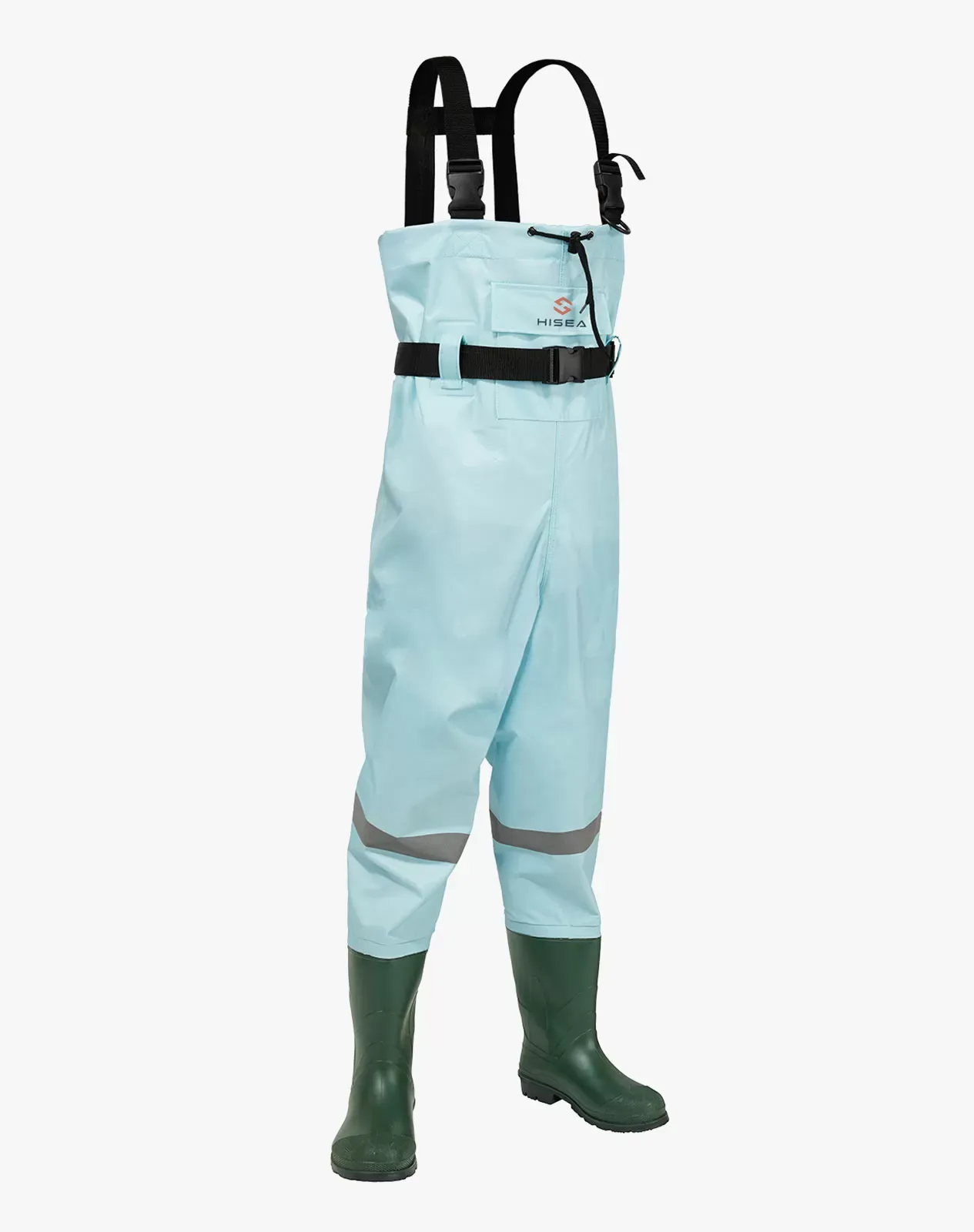 Blue Kids Nylon PVC Chest Waders for XSY09TCP image 2
