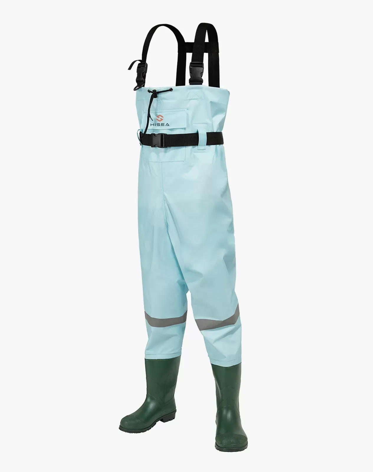 Blue Kids Nylon PVC Chest Waders for XSY09TCP image 3