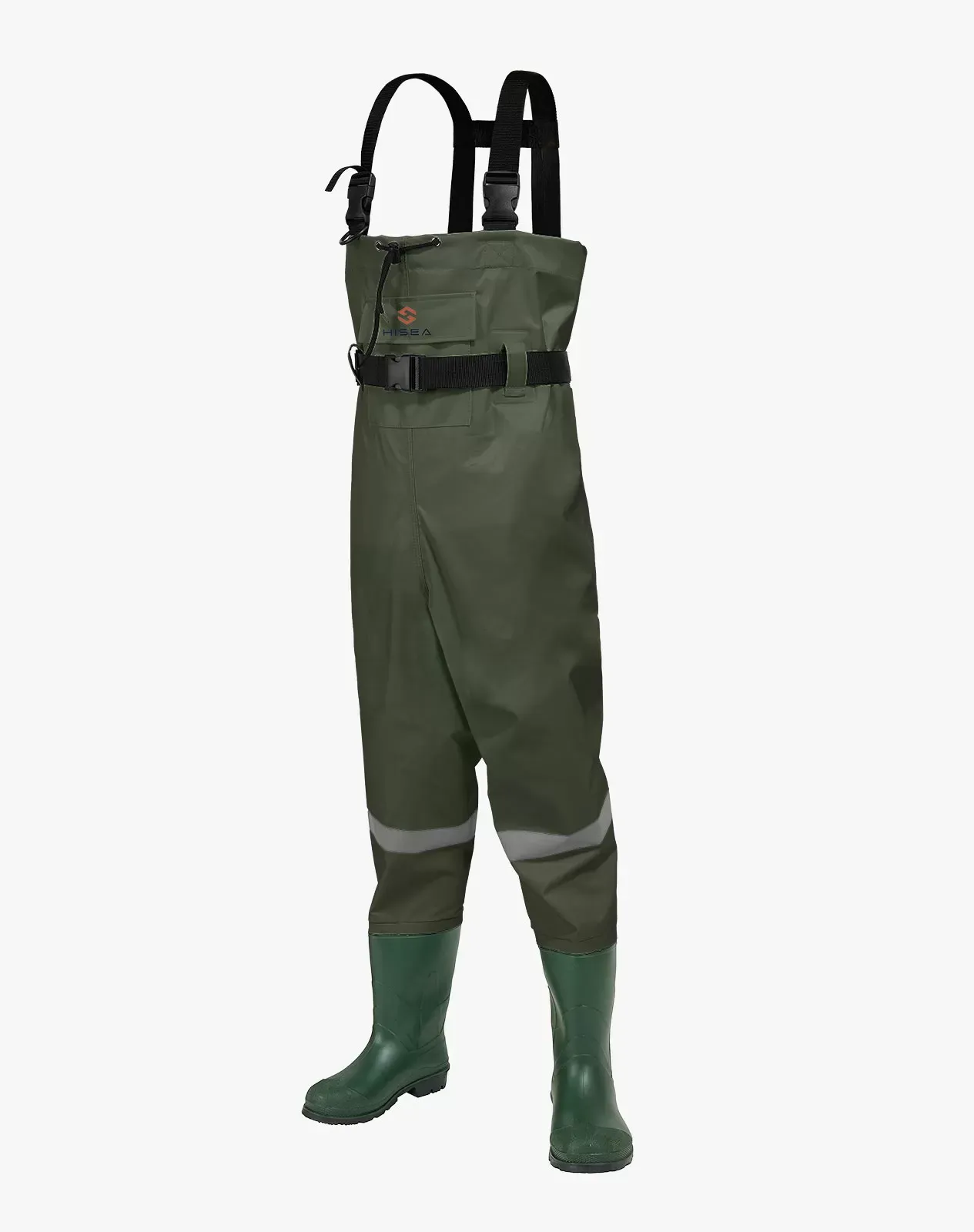 Cuisse Imperméable HISEA/FISHINGSIR – Homme – Taille 8 – Nylon PVC – Bottes Pieds