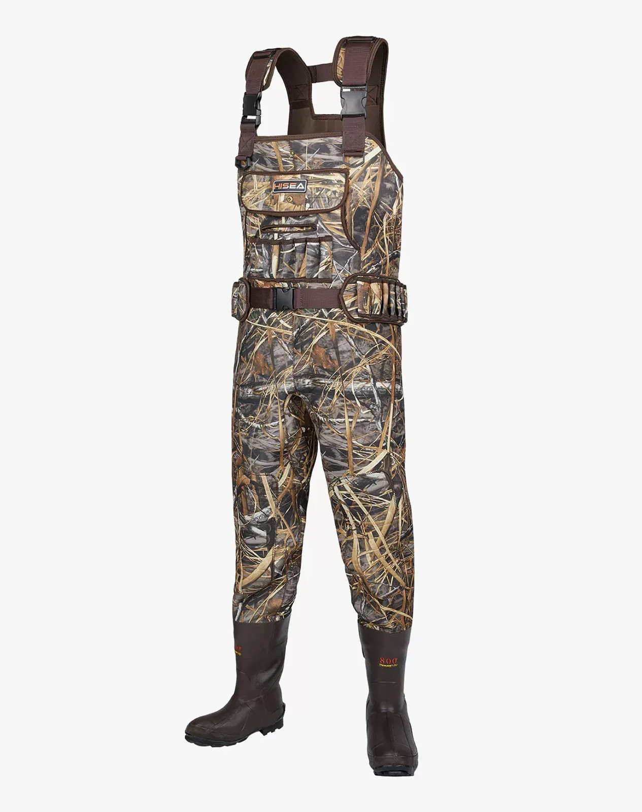 Camo 3 800 Gram Insulated Neoprene Hunting Waders for XSY10ACP image 1