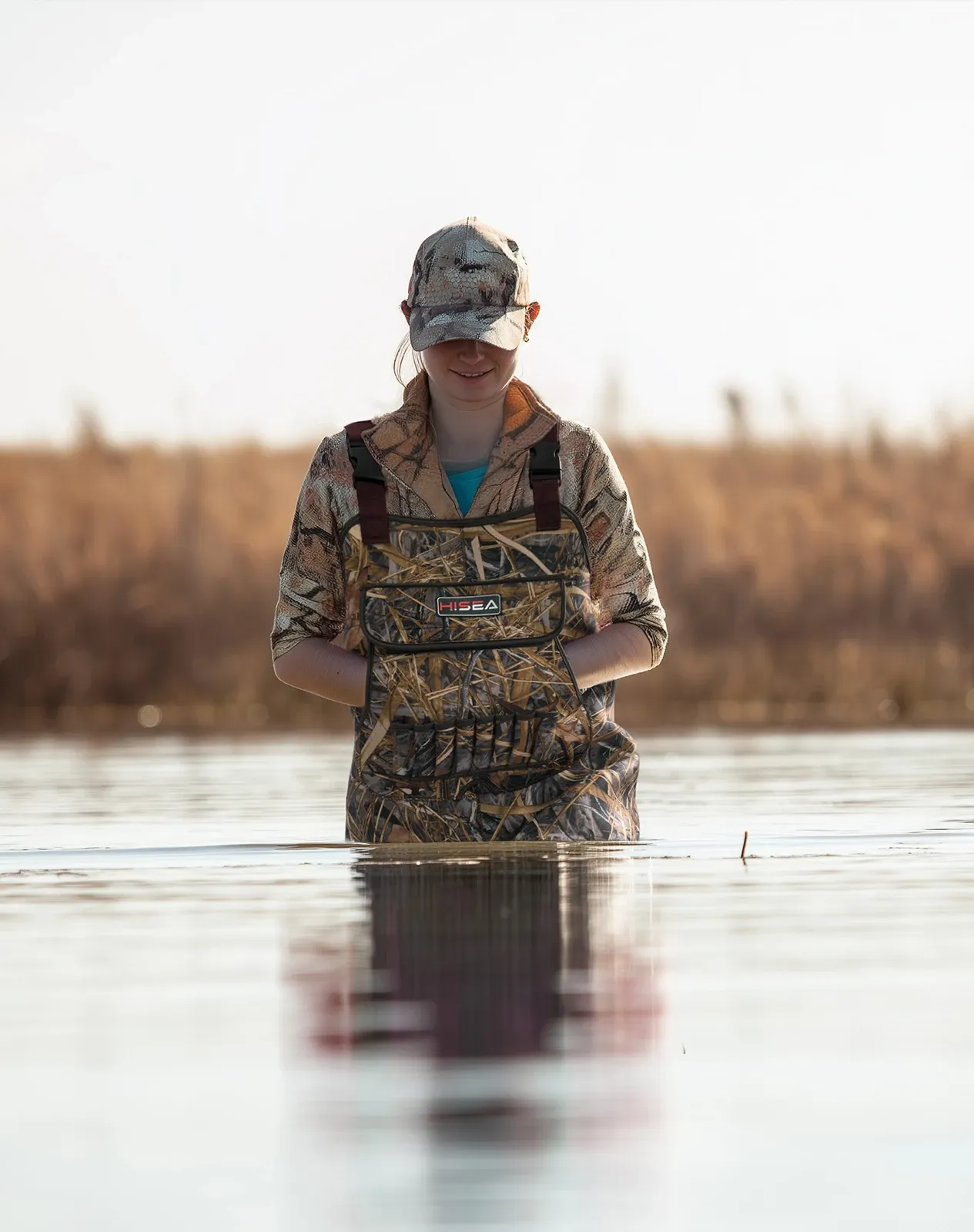 Camouflage 400G Women's Neoprene Chest Wader | HISEA