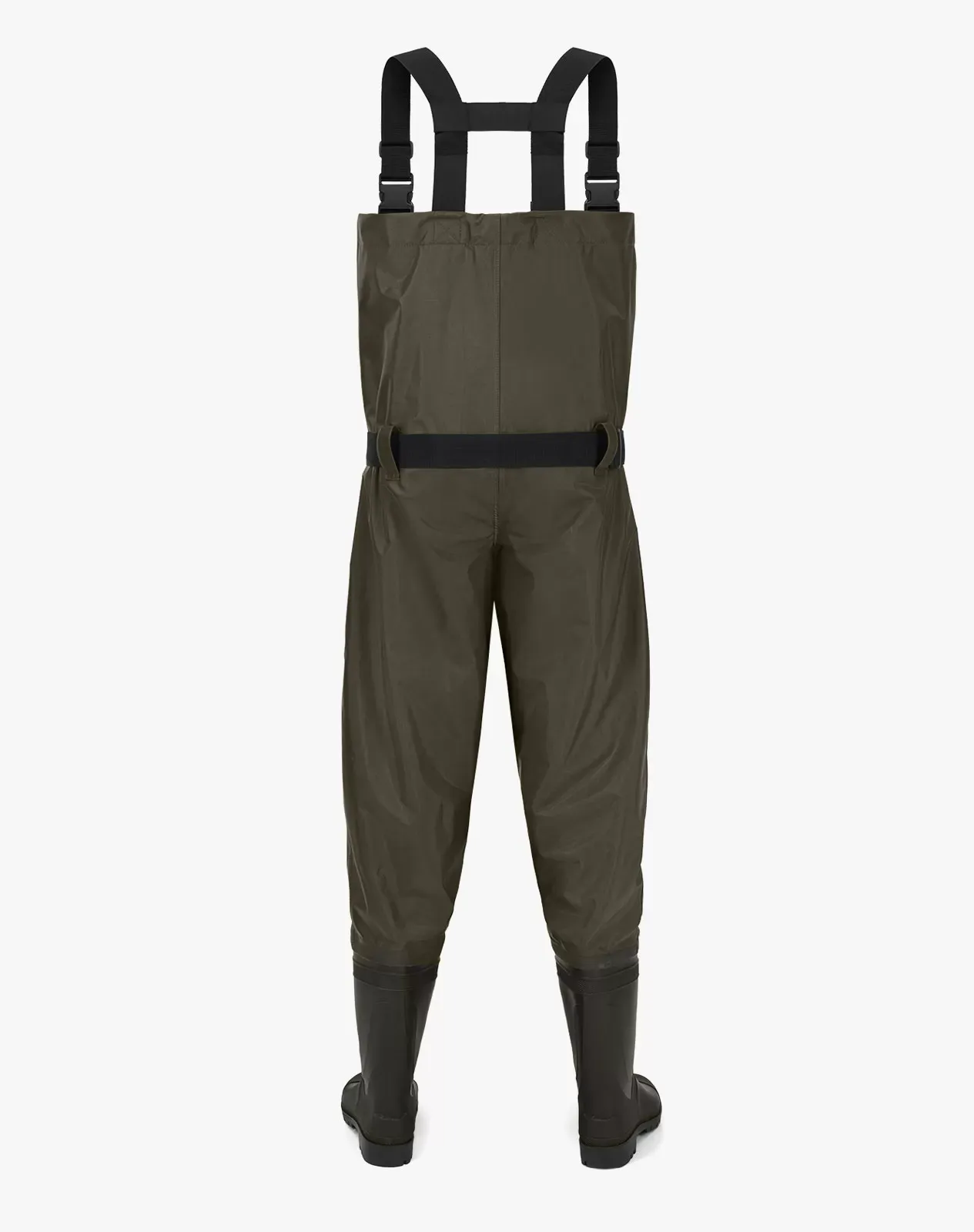 Brown Men's Bootfoot PVC Chest Wader with Boot Hanger for XSY28ACP image 2
