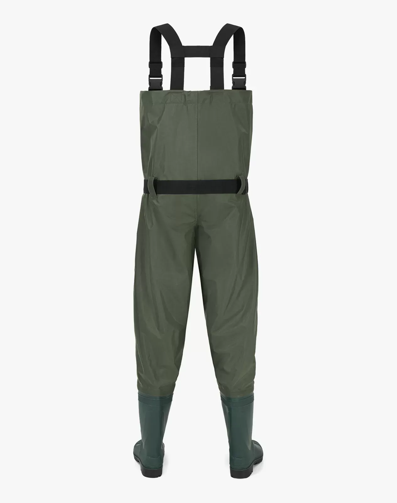 Green Men's Bootfoot PVC Chest Wader with Boot Hanger for XSY28ACP image 2
