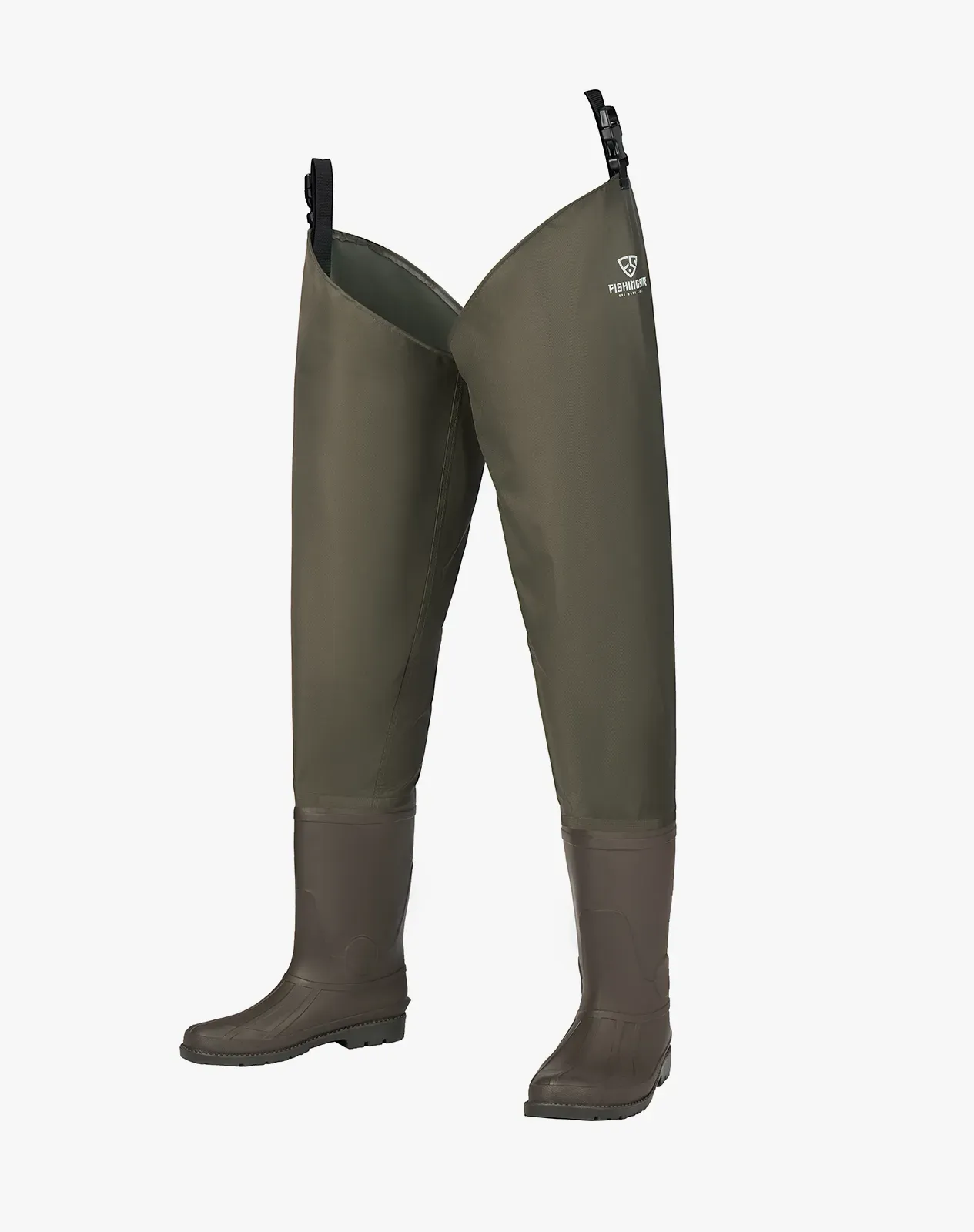 Brown 420D Nylon Waterproof PVC Coating Waders for XSY60ACP image 2