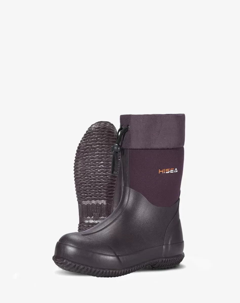 Purple Men's Mid-Calf Rubber Garden Boots for XSX06WCP image 8