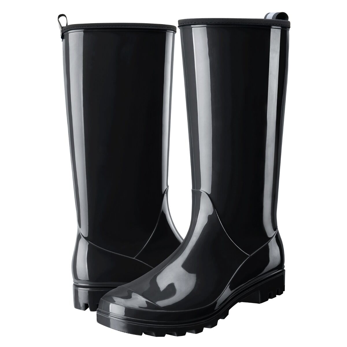 Black Women's Knee High Rain boots for XSX25WCP image 4
