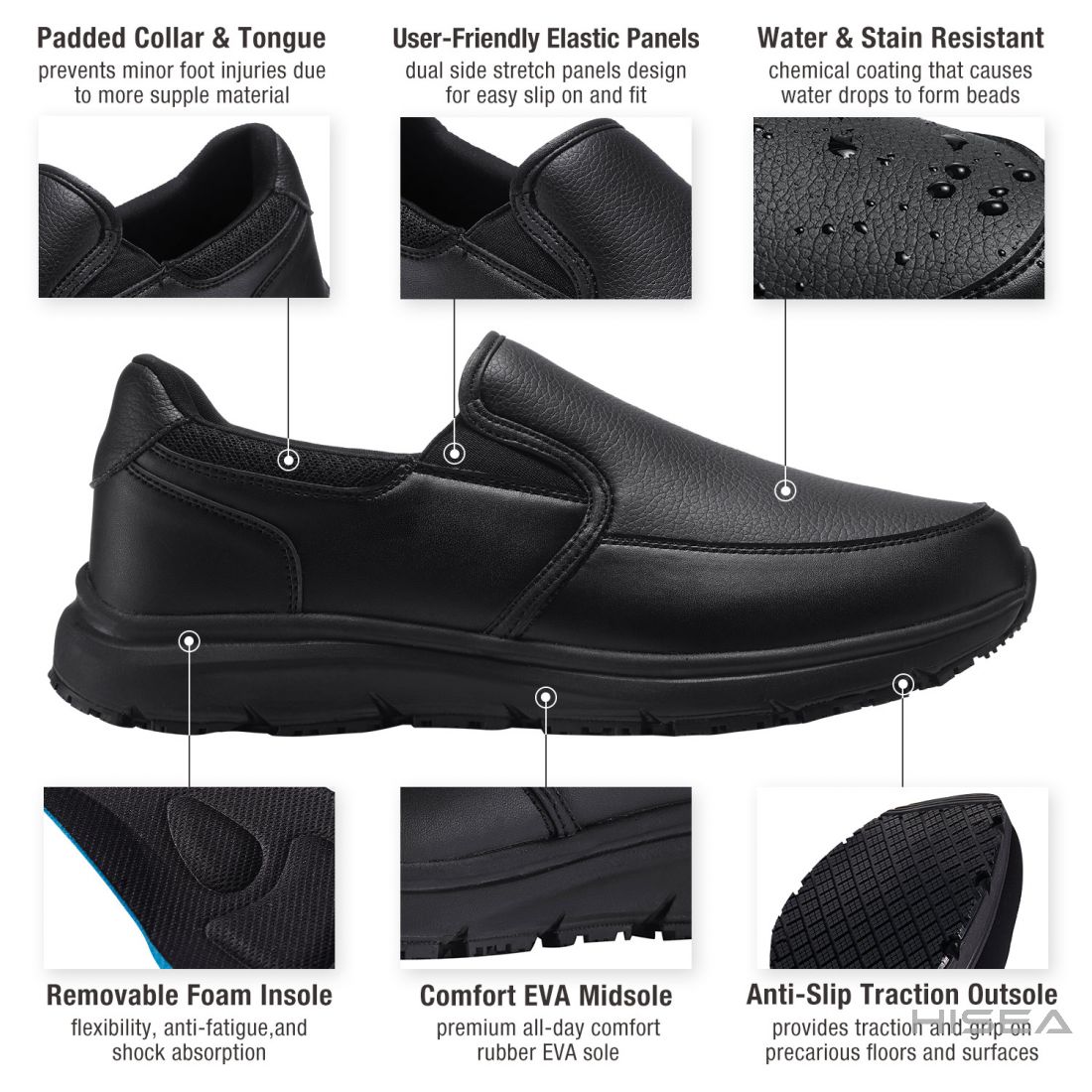 Men's Slip Resistant Chef Shoes