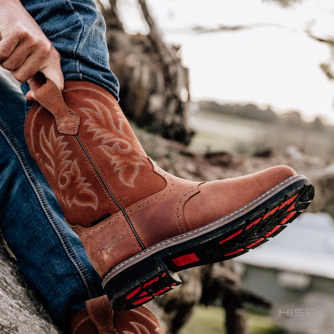 Men's Steel Toe Cowboy Boots