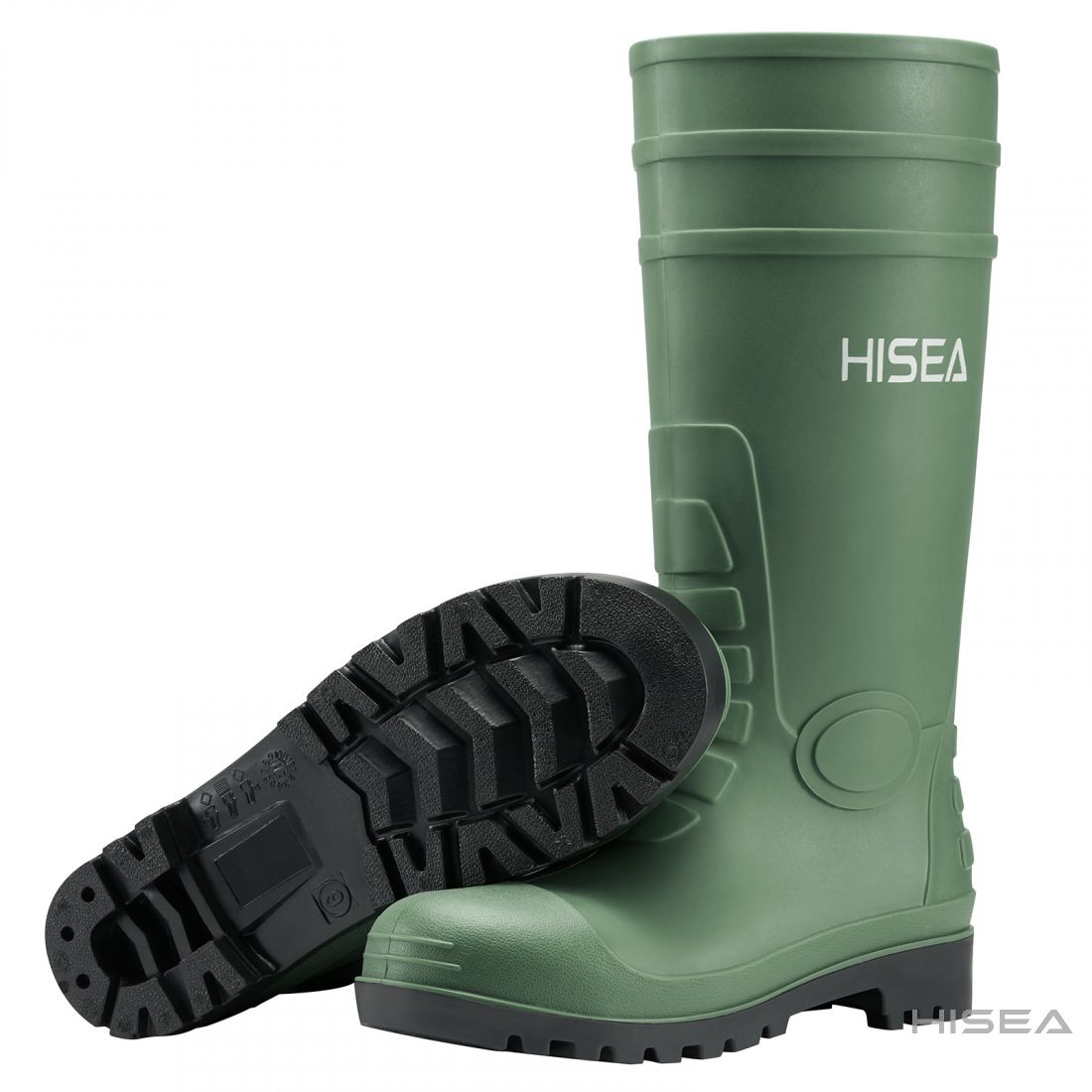 HISEA Work Boots for Men Soft/Steel Toe Boots Breathable EH and Water/Slip Resistant Men's Boots 