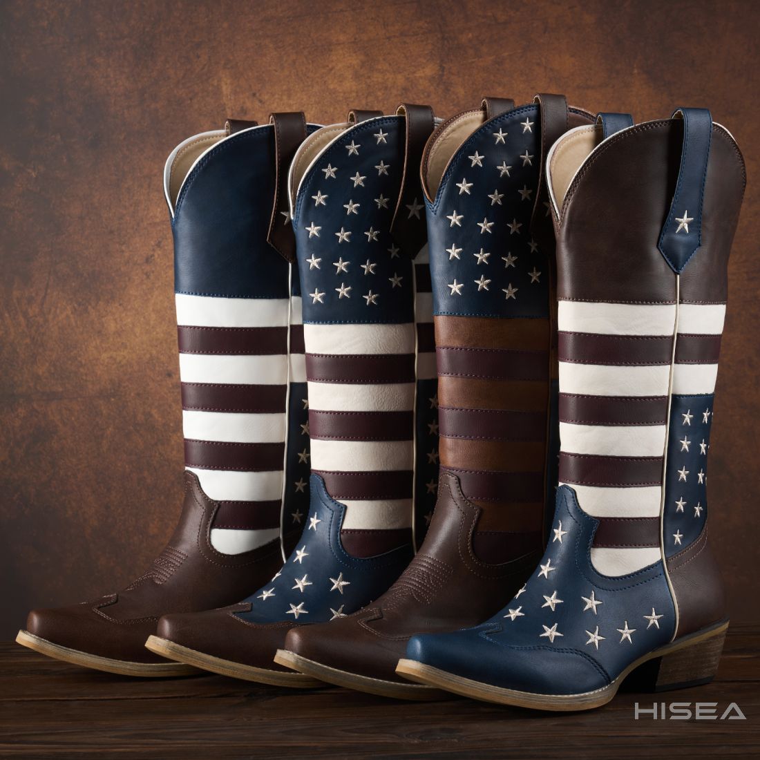 Women's American Flag Cowboy Boots