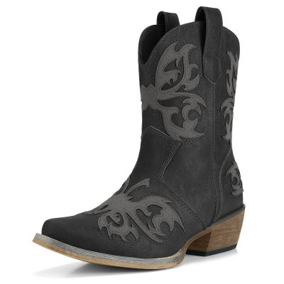 Women Ankle Cowgirl Boots