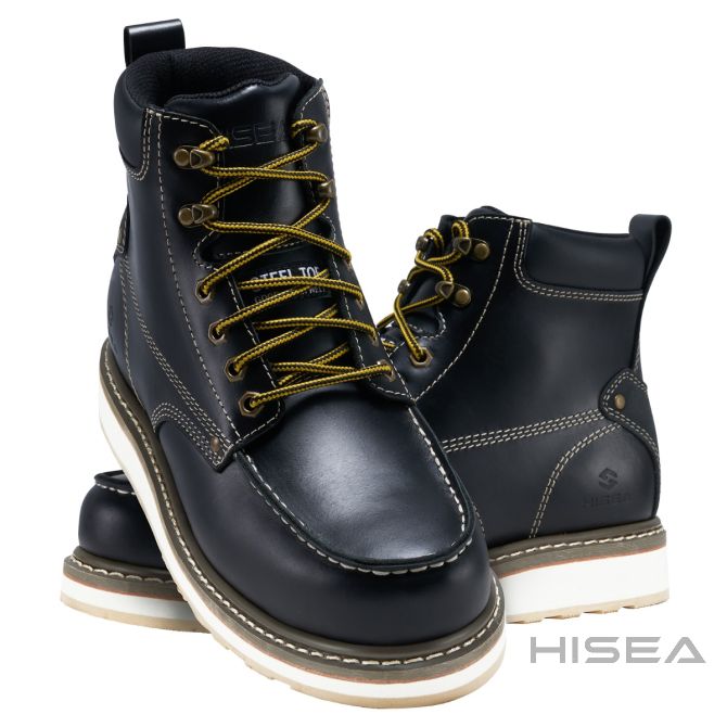 HISEA Men's Western Cowboy Boots,Square Toe Steel Toe Work Boots,Men's  Safety Toe Leather Work Boots : : Clothing, Shoes & Accessories